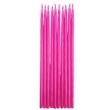 Velas perladas fucsias 10u