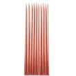 Velas perladas rose gold 10u