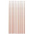 Velas perladas salmon 10u
