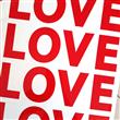 Vinilo LOVE rojo para globo/burbuja 1u