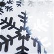 Vinilos plateados met Copos de nieve 6u