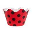 Wrapper lunares rojo y negro 10u