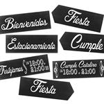 Afiche Pers. flecha o Pizarra Vintage 2u