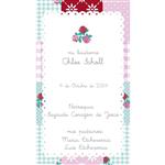 Estampita Bautismo/Comunión Shabby Chic 12u
