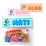 Carpitas cierra bolsa Bluey Pers (incl bolsas) 8u