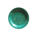 Plato redondo chico liso verde 8u