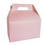 Cajita feliz lisa rectangular rosa