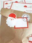 Stickers plancha Stamps Santa 8u