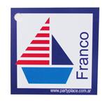 Tarjetitas Barcos 20u Pers