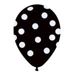 Globos lunares fondo negro 10u