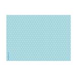 Individuales pintitas celeste 8u