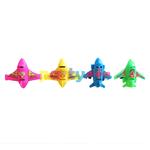 Aviones plásticos a fricción 4u