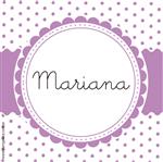 Tarjetitas pintitas violeta 20u Pers