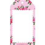 Tarjetas largas con cinta flores 24u Lisos o Pers