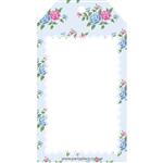 Tarjetas largas con cinta romantic 24u Lisos o Pers