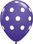 Globos lunares fondo violeta 10u
