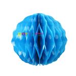 Esfera panal labiado lunares 15cm celeste