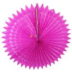 Roseta medallon calado fucsia 50cm