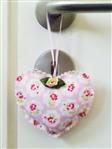 Corazones de tela shabby