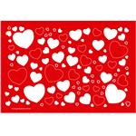 Individuales corazones 8u