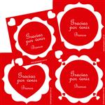 Tarjetitas corazones Pers 20u surtidas