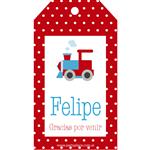 Tarjetas largas con cinta Tren 24u Pers