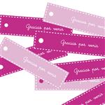 Tarjetitas mini romantic Gracias por venir Dos motivos 30u