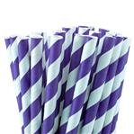 Bombillas rayas violeta 12u