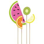 Pinche para torta Set frutas 4u