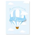 Afiche Pers. Globo aeroestatico blue