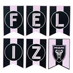 Banderin rectangulos Inter Miami FC