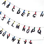 Banderín troquelado ABCEDARIO Stranger Things