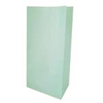 Bolsa con base lisa verde agua 10u