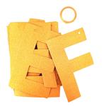 Banderin letras Feliz Cumpleaños dorado gibre