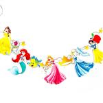 Banderin troquelado princesas