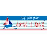 Banner de papel Barcos Pers.