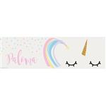 Banner de papel Unicornio Pers.