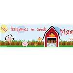 Banner de papel Granja Pers.