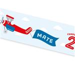 Banner de papel Avioneta Pers.