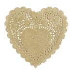 Blondas corazon eco kraft 10cm 20u