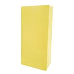Bolsa con base lisa amarilla 10u