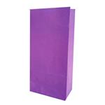 Bolsa con base lisa violeta 10u