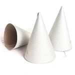Bonetes glitter plateados 6u