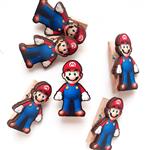 Broches Mario Bros (fibrofacil)10u
