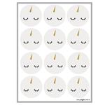 Stickers plancha Unicornio 12s 1u