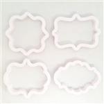 Cortantes plásticos Set marco vintage (4u)