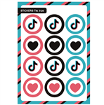 Stickers plancha Tik Tok 12s 1u