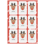 Stickers Plancha rectangulares Reindeer