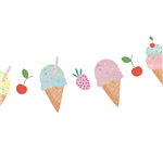 Banderín troquelado Pastel Ice Cream