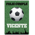 Afiche Pers. Fútbol con pasto .